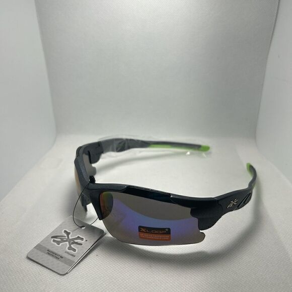 X-Loop Mens Rimless Mirrored Sunglasses - Picture 1 of 3